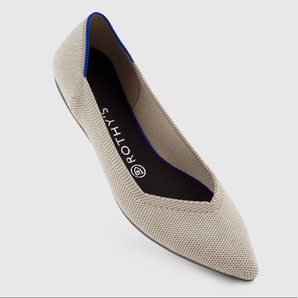 Rothy’s “The Point” Flax Birdseye
